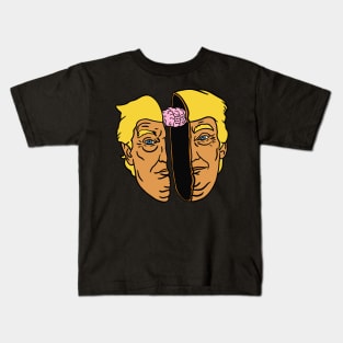 Donald Trump Brain Artwork Kids T-Shirt